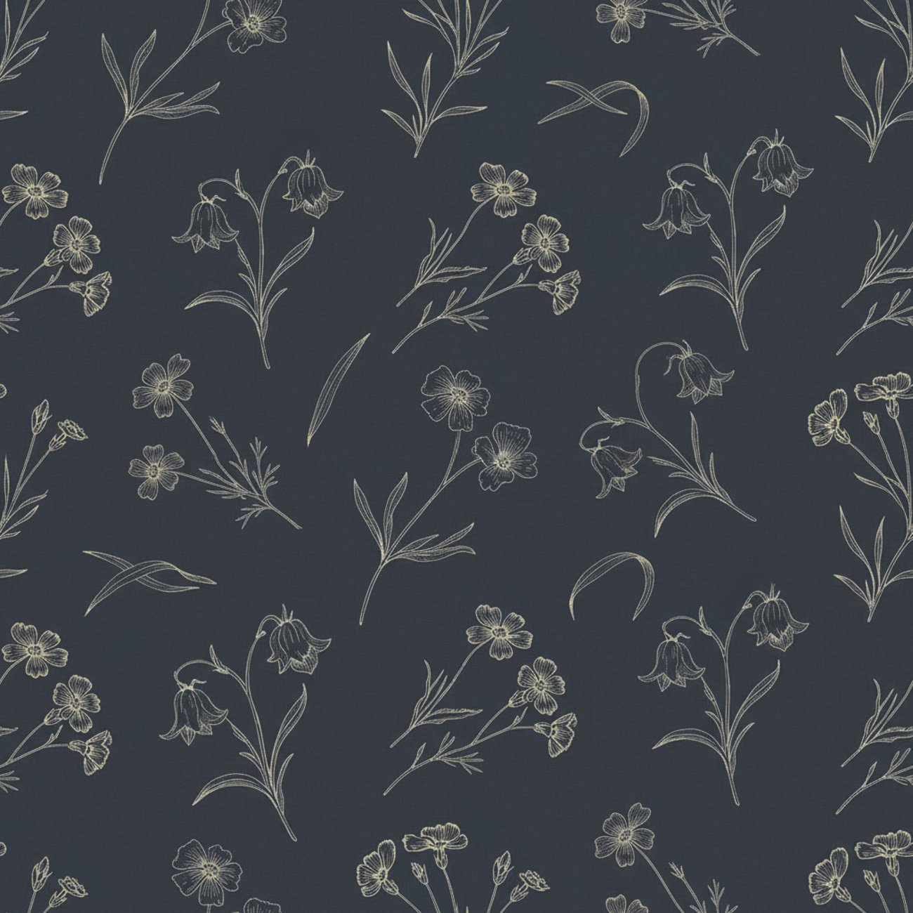 Midnight Blossoms Detail